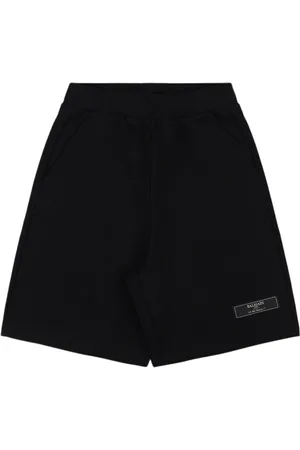 Balmain Cotton Sweat Shorts W/logo