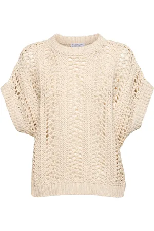 Brunello Cucinelli Cotton Knit Crewneck Vest