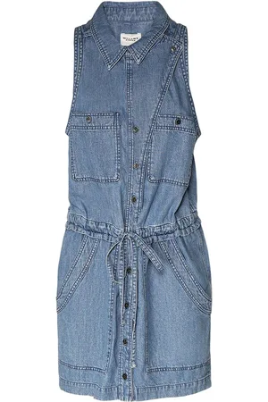 Marant Etoile Ines Sleeveless Cotton Midi Dress