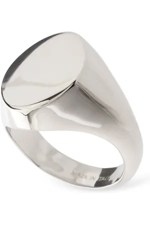 Maison Margiela Mm6 Minimal Logo Brass Ring