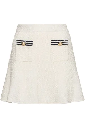 Self-Portrait Textured Knit Mini Skirt