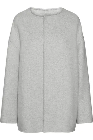 Loulou Studio Gio Round Neck Short Coat