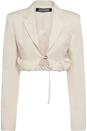 Jacquemus La Veste Croissant Linen Blend Jacket