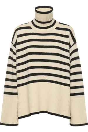 Totême Signature Wool Blend Turtleneck Sweater