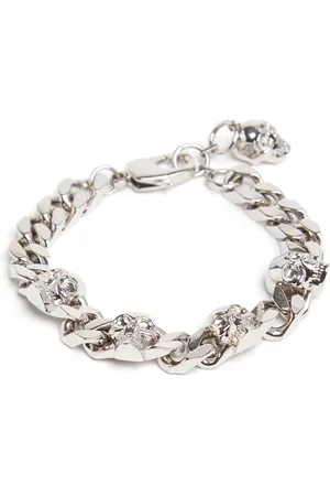 Alexander McQueen Skull Chain Brass Bracelet