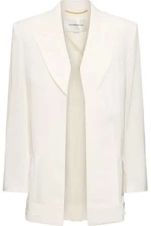 Victoria Beckham Viscose & Wool Tailored Jacket