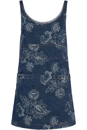 Etro Printed Denim Mini Dress