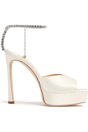 Jimmy Choo 125mm Saeda Satin Sandals