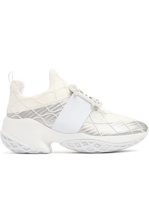 Roger Vivier Viv Run Cotton & Mesh Sneakers