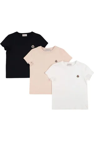 Moncler Pack Of 3 Logo Cotton T-shirts