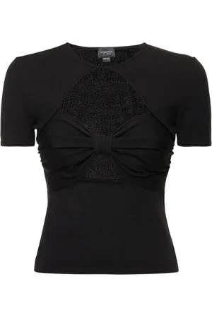Giambattista Valli Viscose Jersey Cutout Top W/ Bow