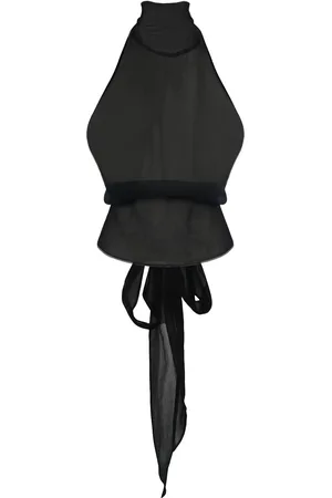 Dsquared2 Couture Bow Silk Organza Top