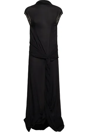 J.W.Anderson Twisted Drape Sheer Long Dress