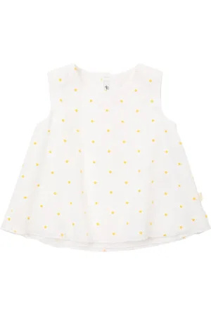 Il gufo Daisy Embroidered Cotton Poplin Top