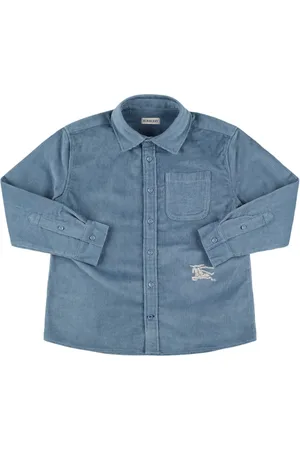 Burberry Embroidered Cotton Corduroy Shirt