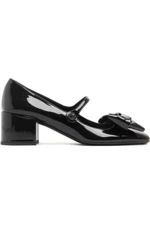 VALENTINO GARAVANI 50mm Bowjane Satin Mary Jane Pumps