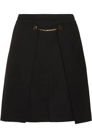Ganni Light Twill Suiting Midi Skirt