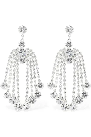 MAGDA BUTRYM Crystal Cascade Drop Earrings