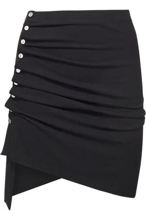 Paco rabanne Light Jersey Draped Mini Skirt