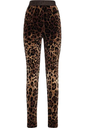 Dolce & Gabbana Leopard Print Chenille Leggings