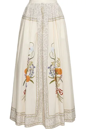 Giambattista Valli Printed Poplin Skirt