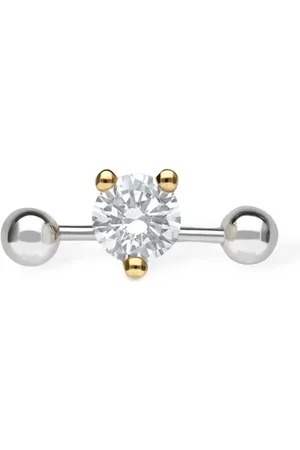 DELFINA DELETTREZ 18kt Two-in-one Diamond Mono Earring