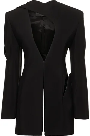 MUGLER Heavy Fluid Suiting Long Jacket