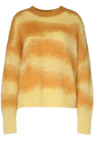 Marant Etoile Sawyer Striped Mohair Blend Knit Sweater