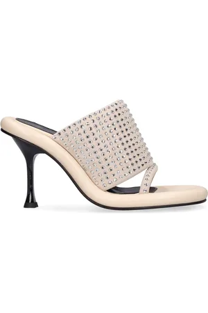J.W.Anderson 90mm Bumper Leather & Crystal Mules