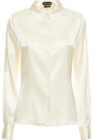 Tom Ford Fitted Stretch Silk Satin Shirt