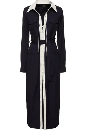 DRIES VAN NOTEN Cotton Poplin Maxi Shirt Dress