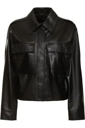 Proenza Schouler Dylan Glossy Leather Jacket