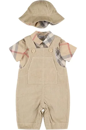Burberry Cotton Overalls, Shirt & Hat
