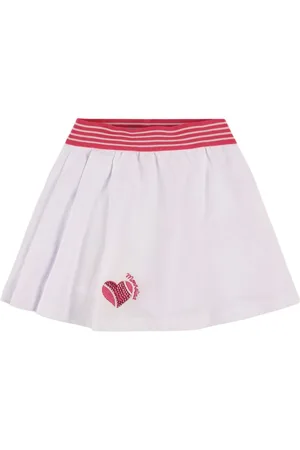 MONNALISA Embroidered Cotton Piquet Skirt