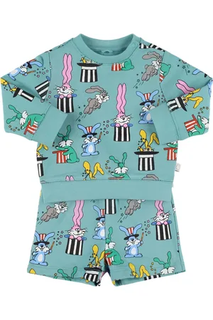 Stella McCartney Printed Cotton Sweatshirt & Shorts