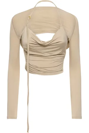 Jacquemus Le Haut Peplo Jersey Top
