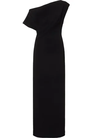 St Agni Asymmetric Off-the-shoulder Long Dress