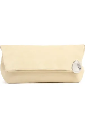 Jil Sander Jewel Suede Clutch