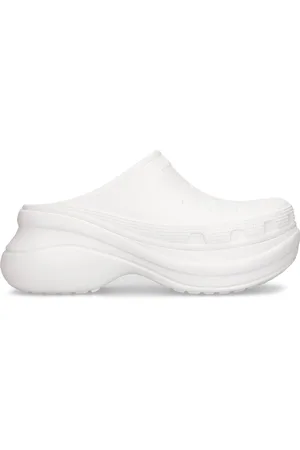 Balenciaga 85mm Crocs Rubber Pool Mules