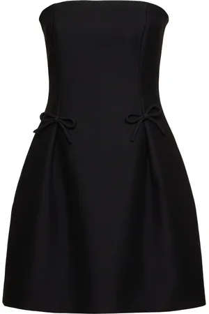VALENTINO Crepe Couture Strapless Mini Dress