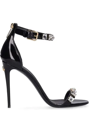 Dolce & Gabbana 105mm Embellished Patent Leather Sandals