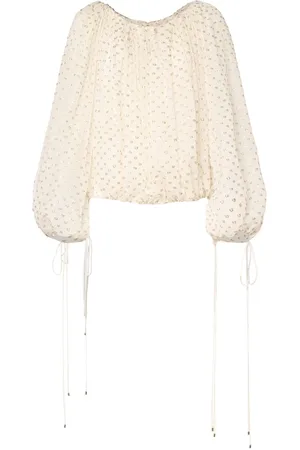 Chloé Polka Dot Silk Blend Top