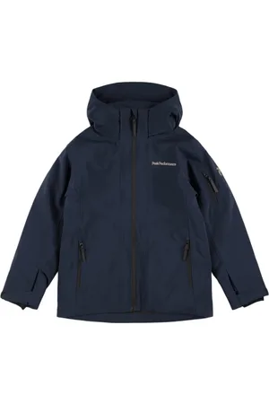 Peak Performance Maroon Nylon Puffer Ski Jacket