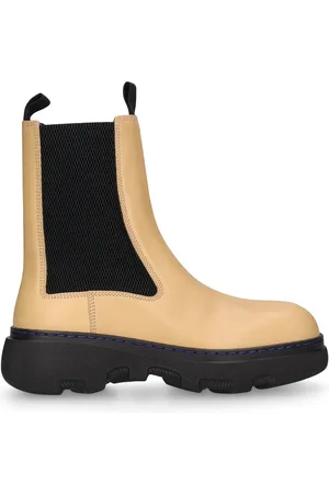 Burberry Lf Creeper Leather Chelsea Boots