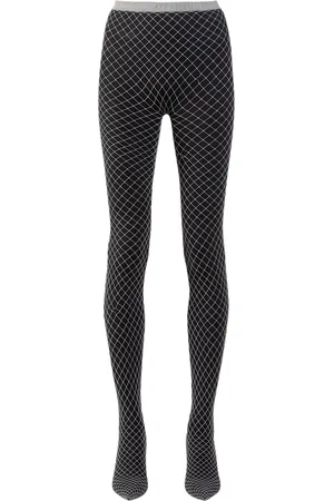 Balenciaga Knife Nylon Blend Fishnet Pantaleggings