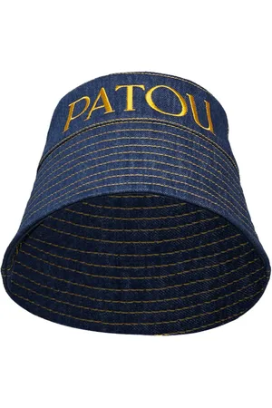 Patou Logo Denim Bucket Hat