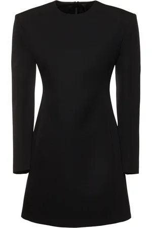 VALENTINO Wool Grisaille Mini Dress
