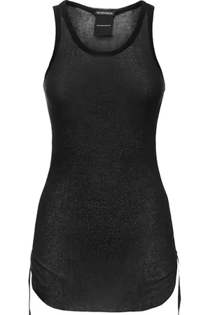 ANN DEMEULEMEESTER Mara Ribbed Cotton Tank Top