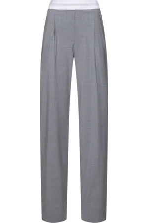 Alexander Wang High Waisted Pleated Wool Pants