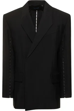 MUGLER Oversize Single Breasted Jacket W/ Hooks